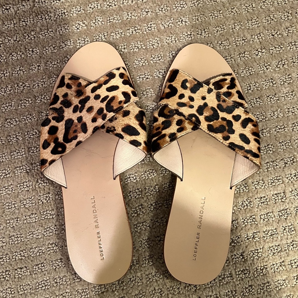 Loeffler Ransall Claudie Crossed Plank Slides
